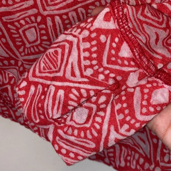 Athleta Hidden Lake Deep Red Firestone ombré long sleeve pullover top with hood - Picture 7 of 10